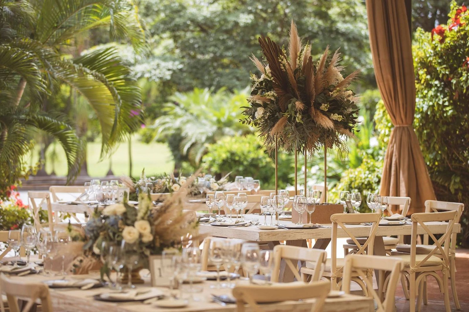 Montaje decorativo para invitados en Ixaya