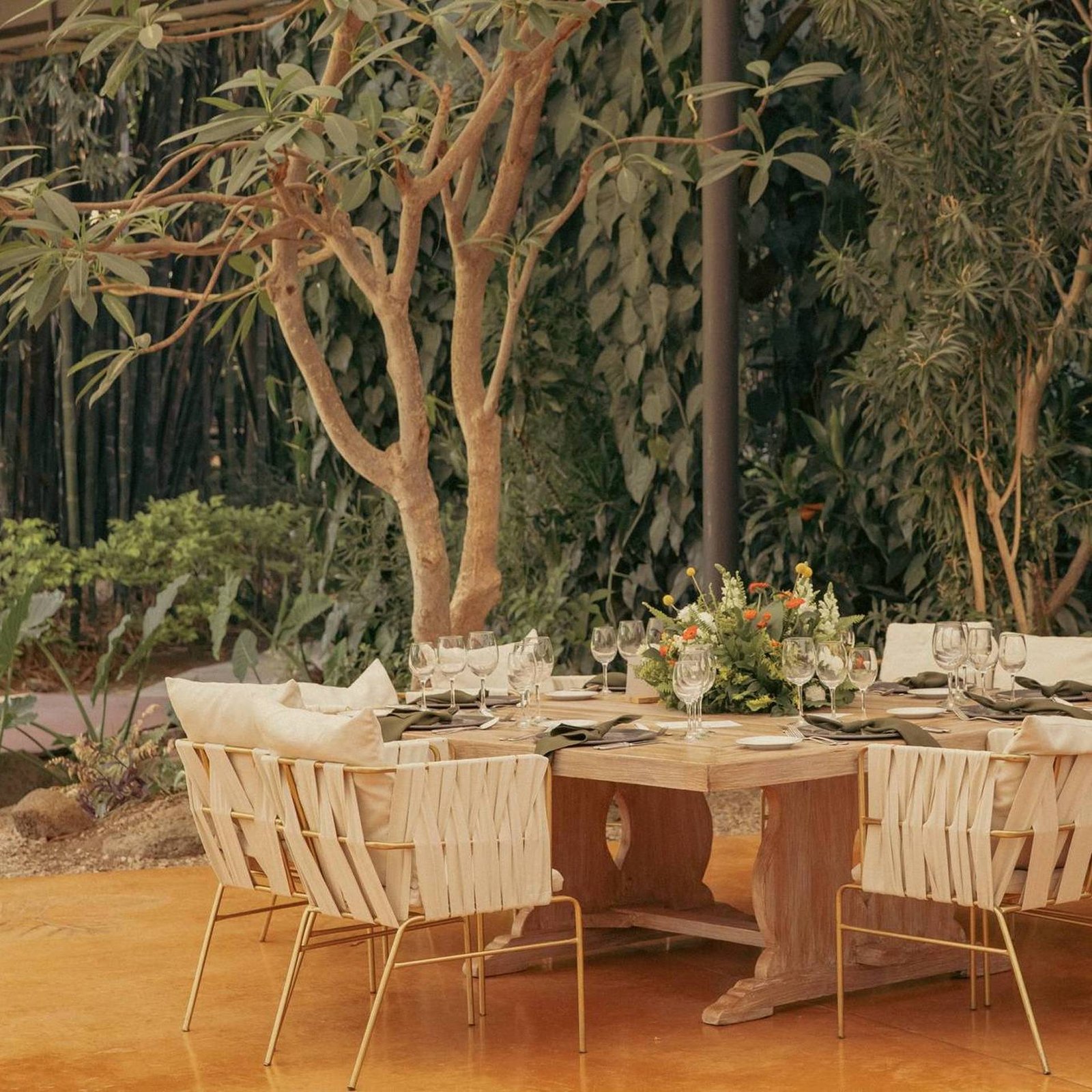 Evento en la naturaleza del Jardín Flora